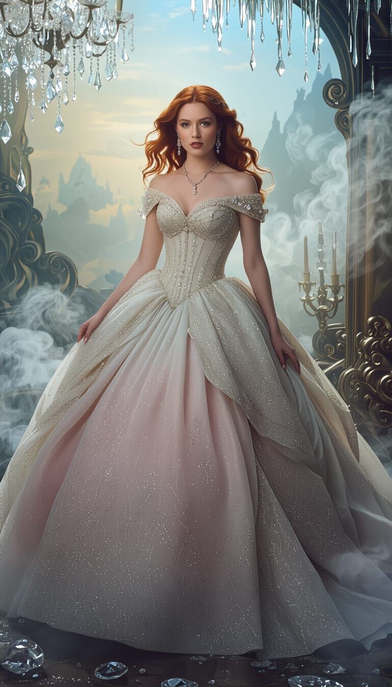 Ginny Weasley in Diamond Gown, Moody Surrealism
