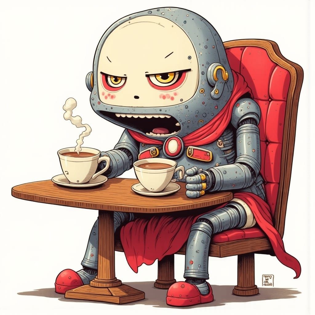 Android Knights in Futuristic Armor