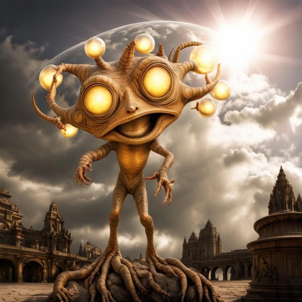 Photorealistic Aliens in Detailed, Exotic Fashion