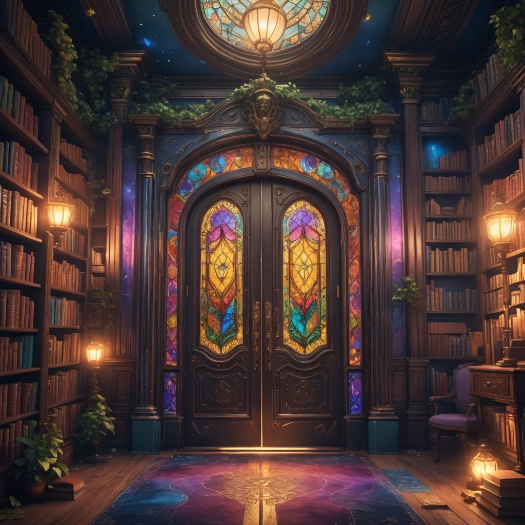 Magical Door to Fantasy Wonderland, Matte Painting