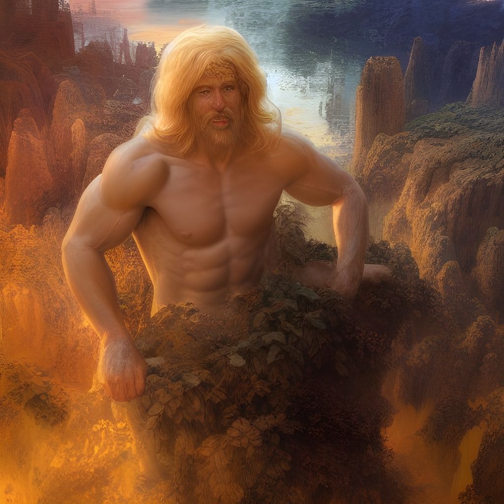Hyperrealistic Hercules Digital Matte Painting in 4K