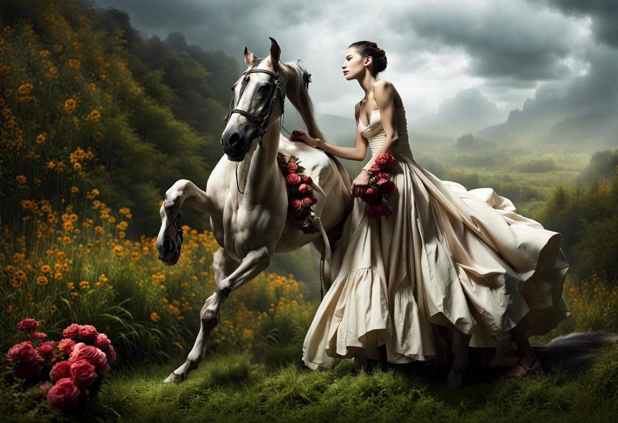 Horse in Rags: Ultra-Realistic Photography