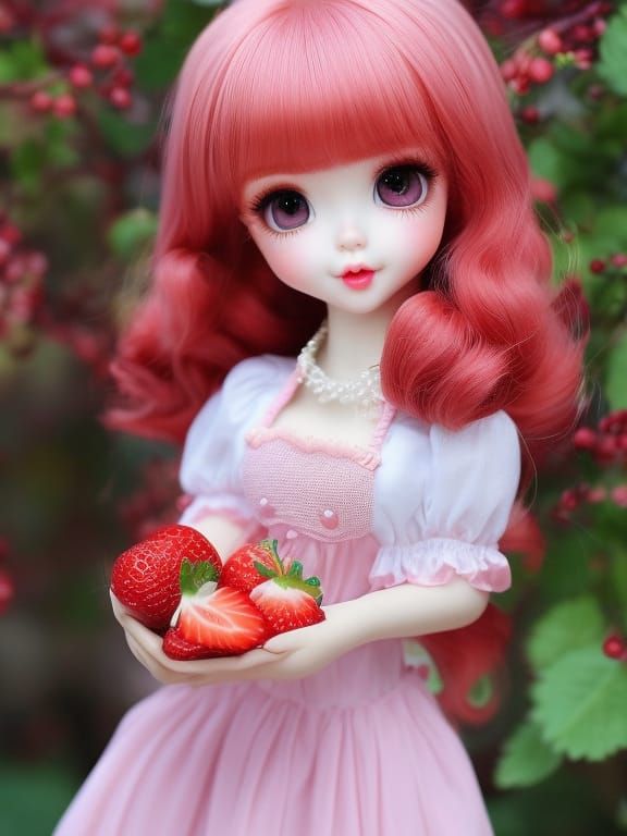 Strawberry Shortcake Portrait: Grown Up and Detailed