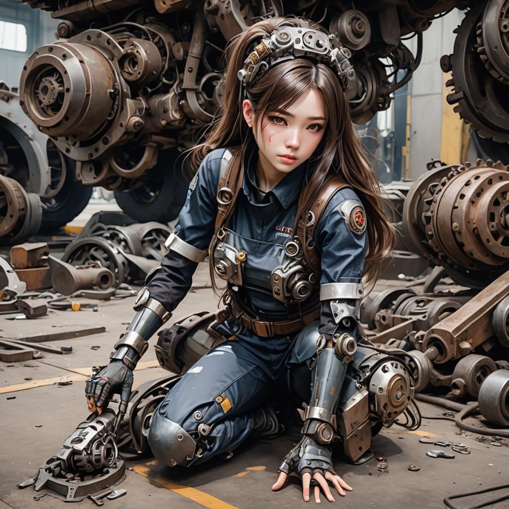 Mechanical Girl's Heart: A Study in Despair