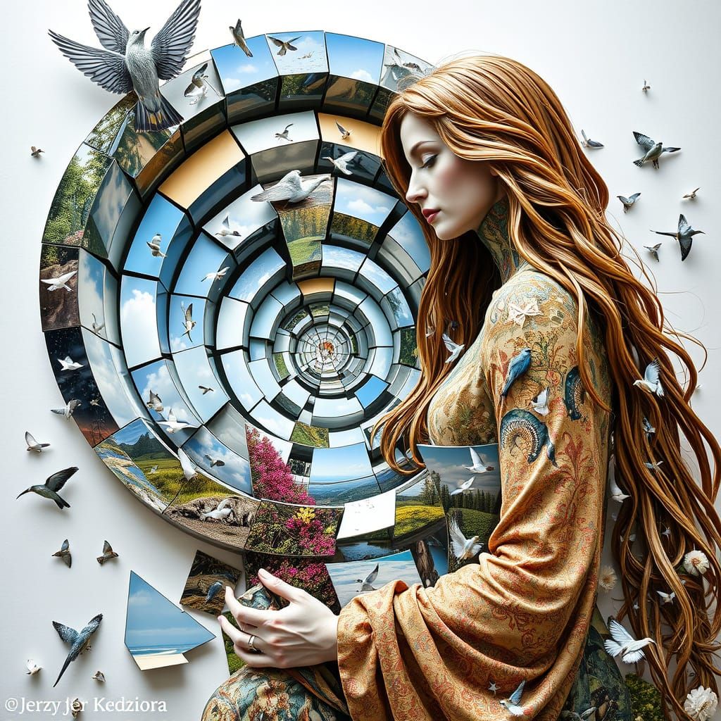 Surreal Labyrinthine Artwork in Bio Art Style