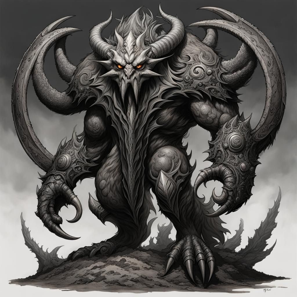 Umber Hulk & Hook Horror advanced experiment