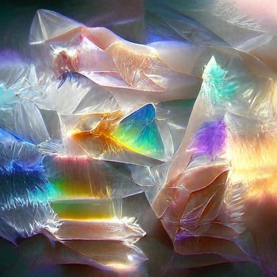 Ethereal Translucent Crystals of Vibrant Colors