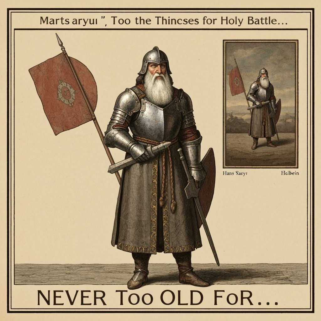 A Knight's Holy Battle: Vivid Colors and Bold Strokes