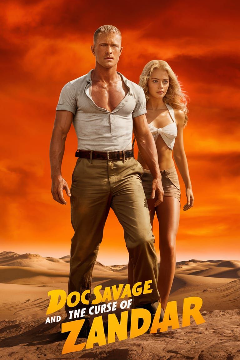 Vintage Movie Poster: Doc Savage and the Curse of Zandar