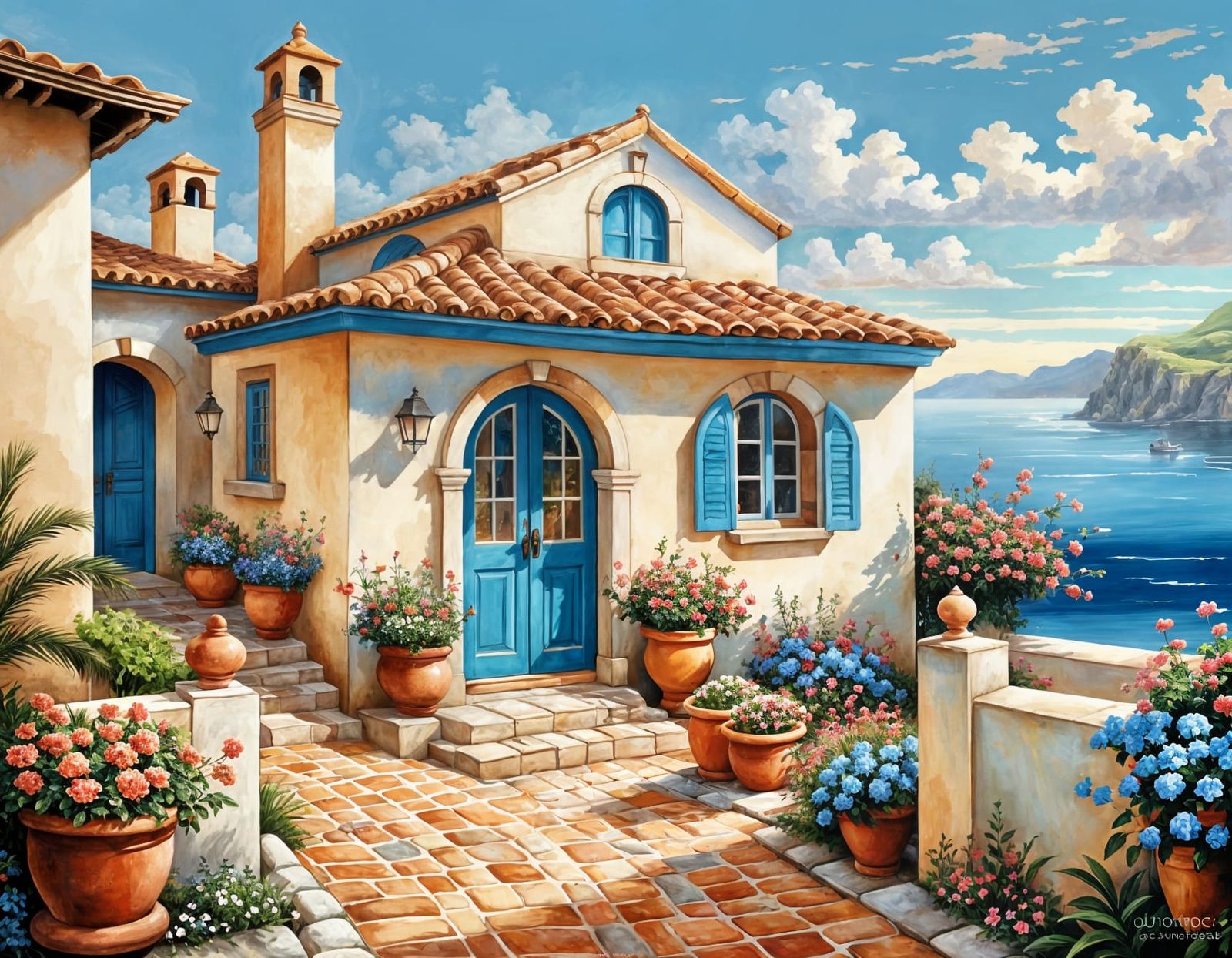 Mediterranean Cottage by the Sea
