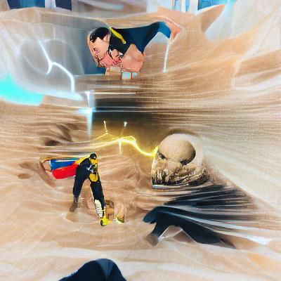 Intense Showdown: Two Powerful Figures Clash