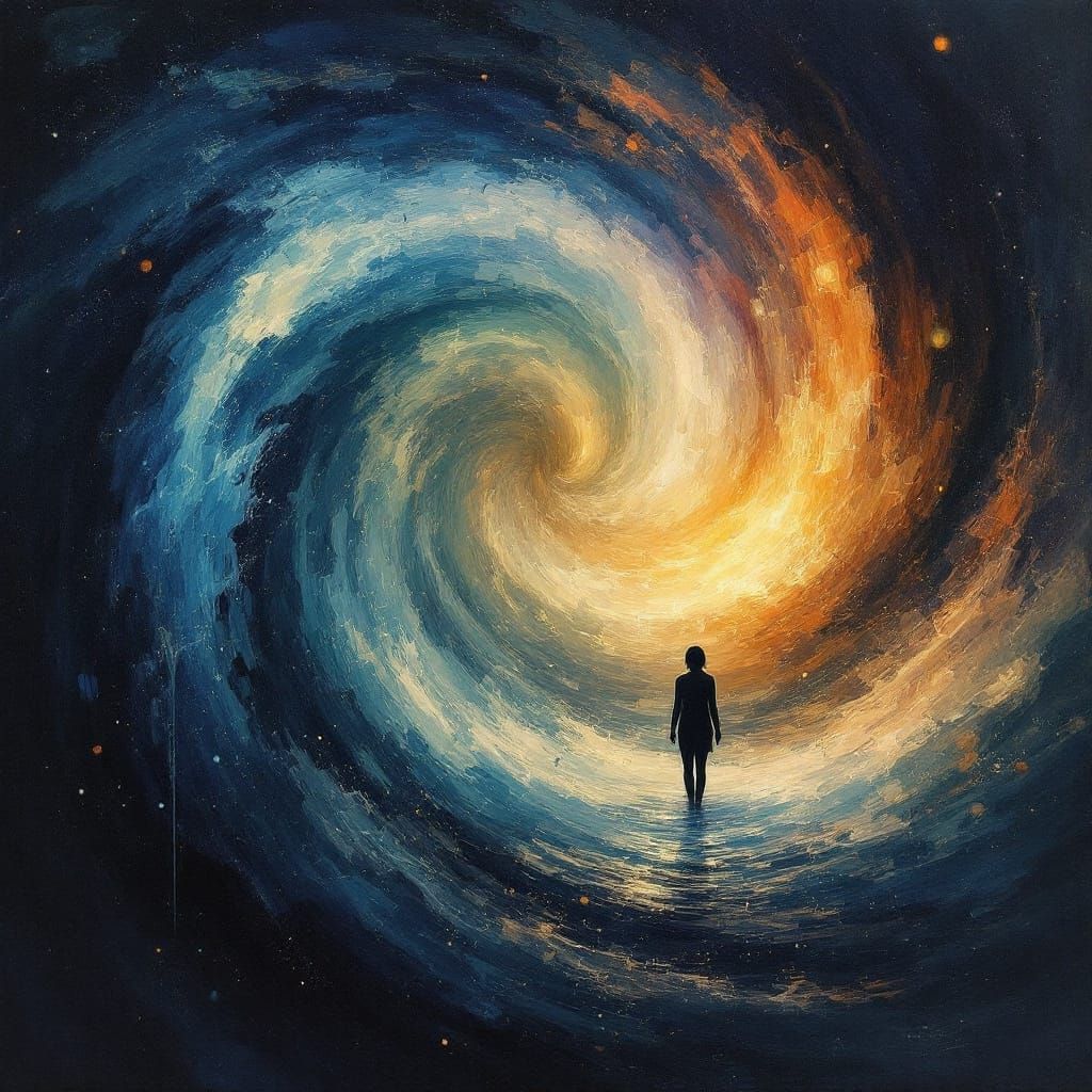 Abstract Dream of Loss in Nature: High Resolution