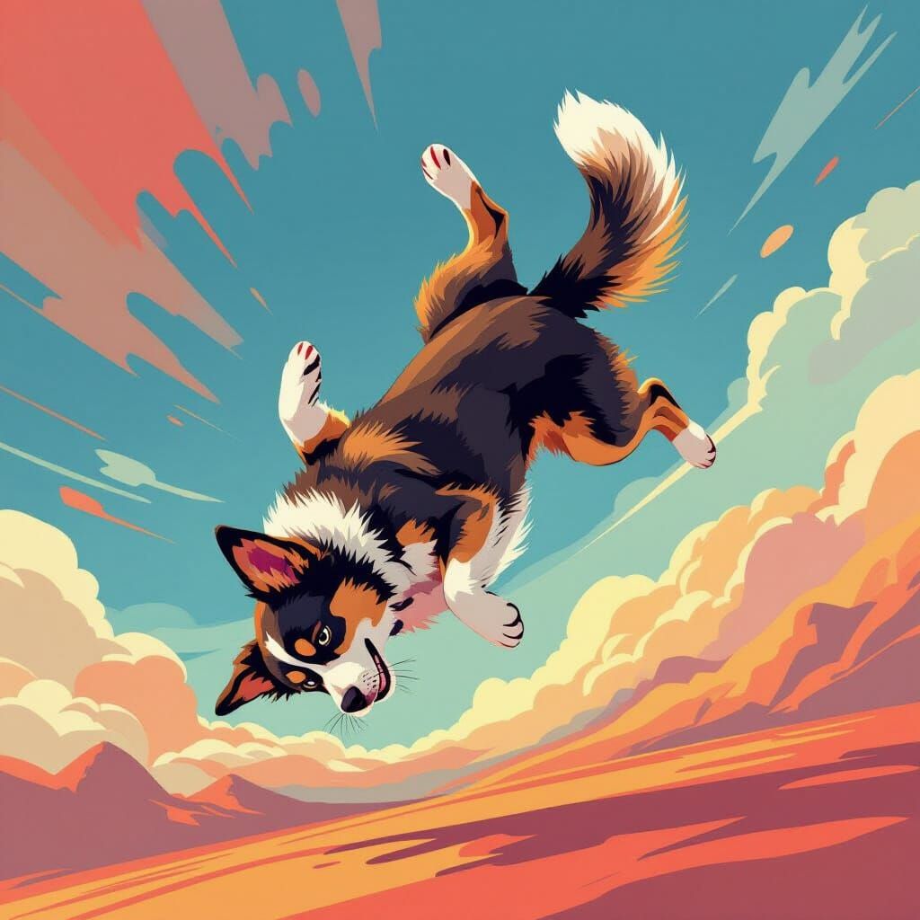 Dog Performs Dynamic Mid-Air Backflip