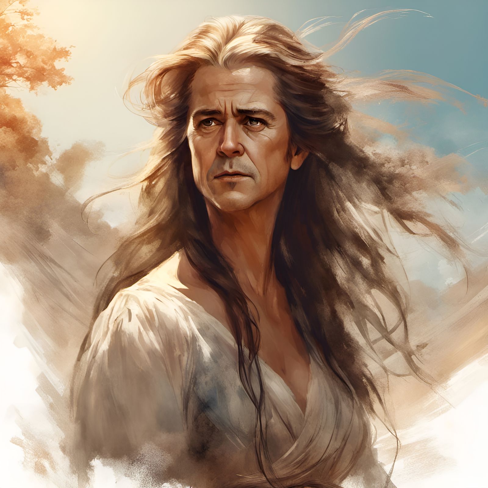 Mel Gibson as a Gorgeous Woman, Digital Art