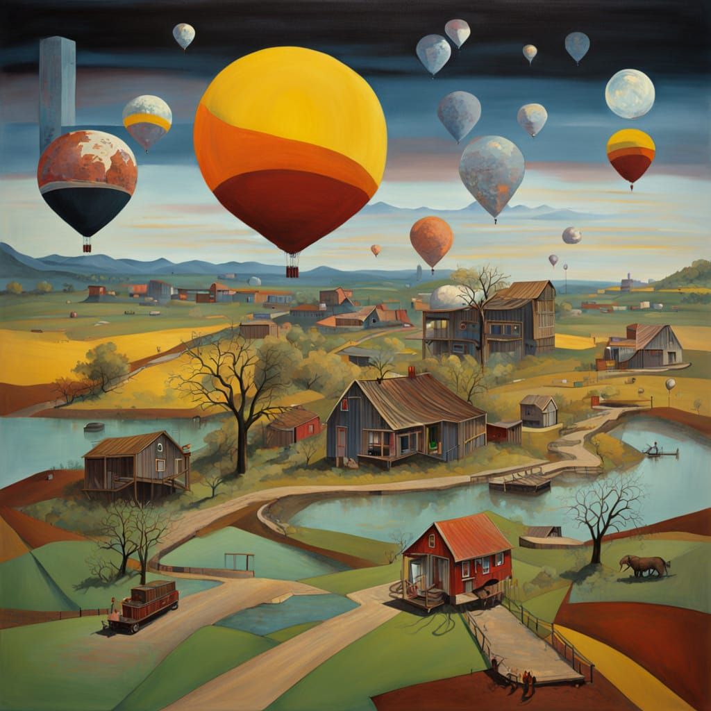 Surreal Regionalist Art: Consequences of Progress