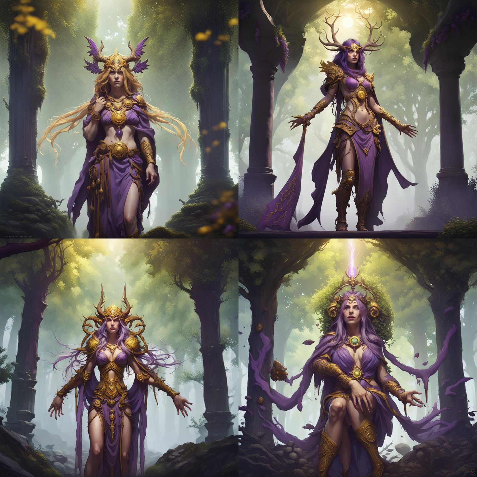 Druid in Dark Fantasy Style, 8k Resolution