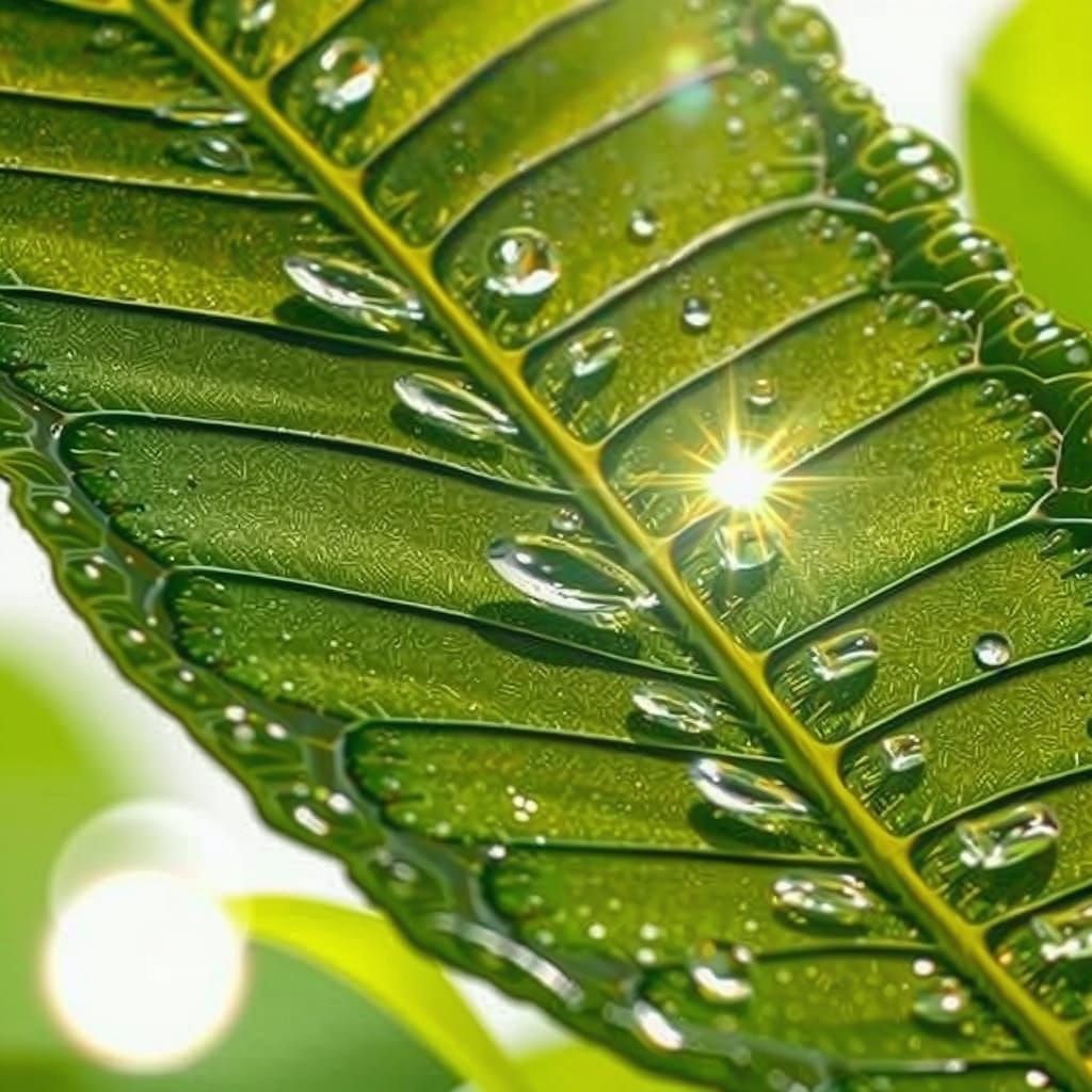 Microscopic Beauty of Morning Dew