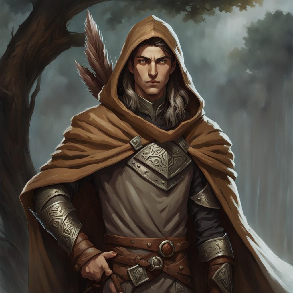 Goliath Druid Teenager in Fantasy Forest Art