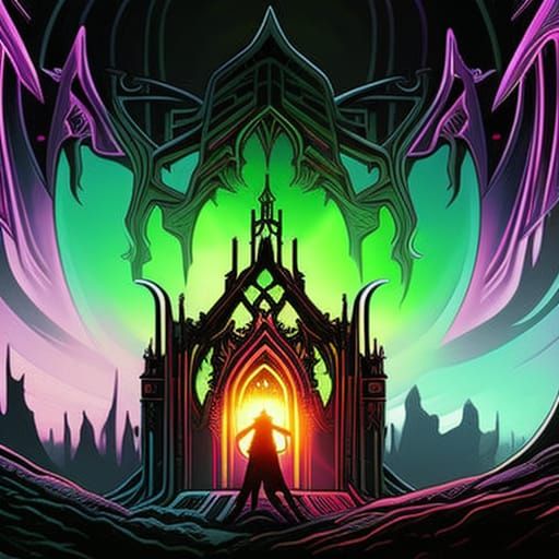 Cthulhu: Eldritch Horror in Cyberpunk Bioluminescence