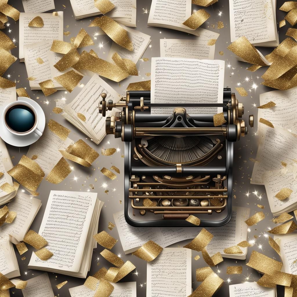 Author in Glittering Whirlwind of Letters