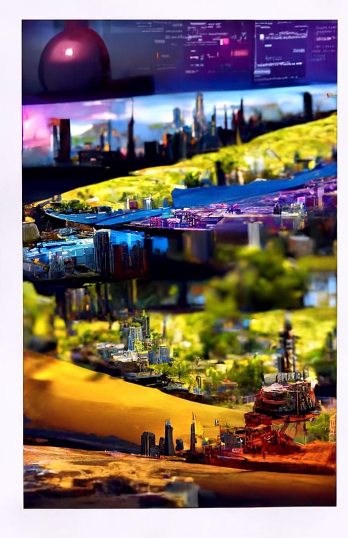 Architecture, Buildings and Structures; Artstation rendering of City of Utopia, future city