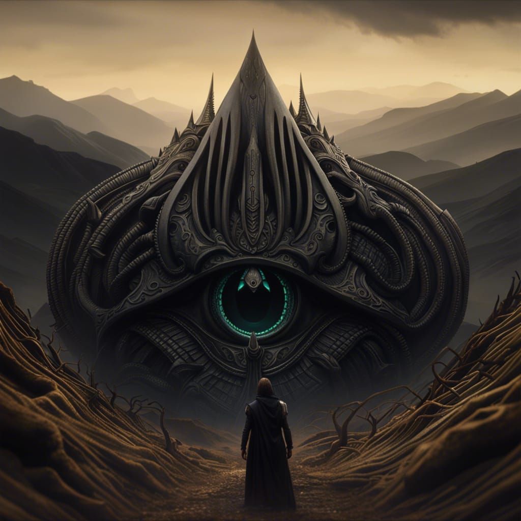 Disturbing Savages in Volumetric Lighting, Horror Art