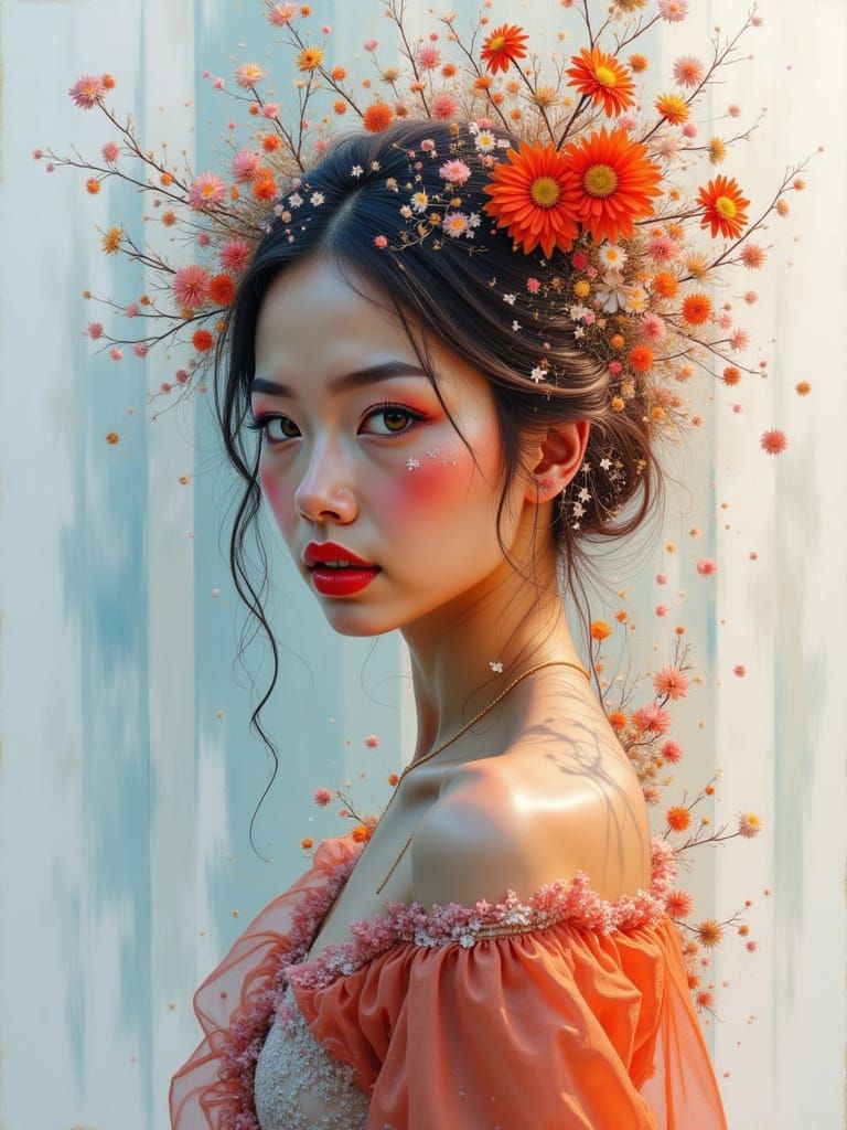 Seasonal Double Exposure Portrait in Ultra HD