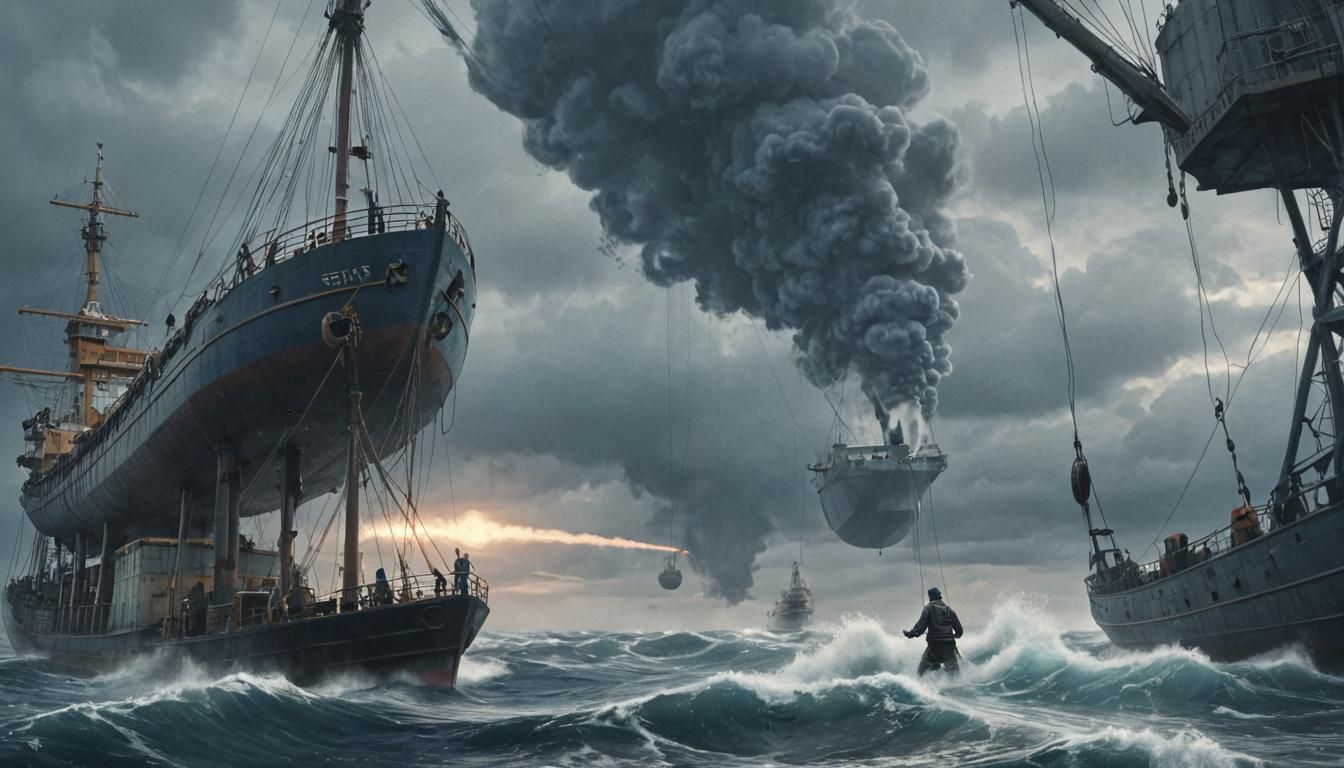 Dramatic High-Seas Transfer in Heroic Proportions