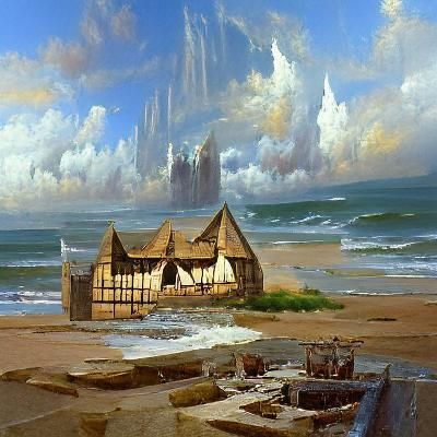 Medieval kingdom beach house