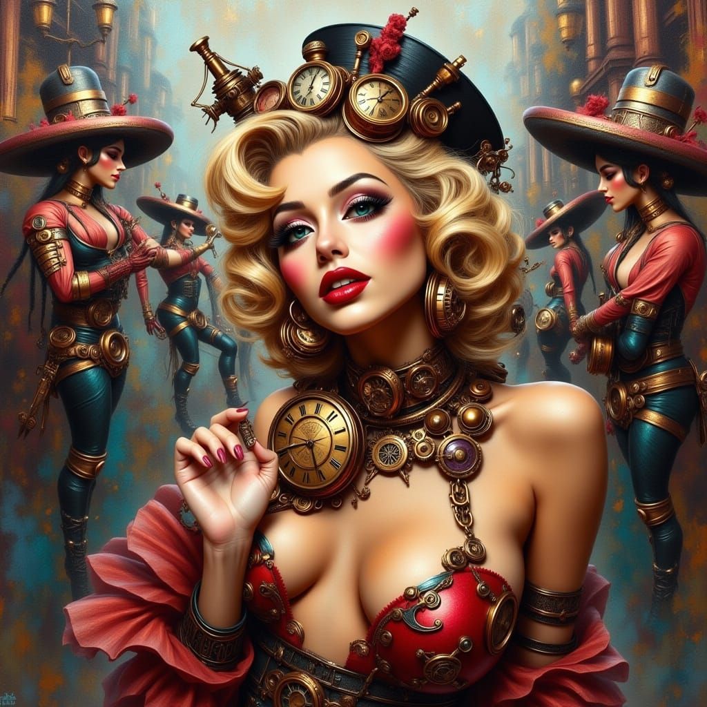 Steampunk Marilyn Monroe