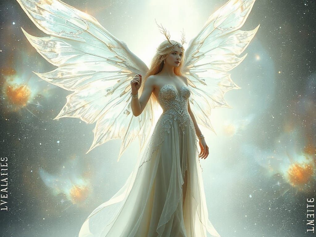 Celestial Being in Futuristic Surrealism