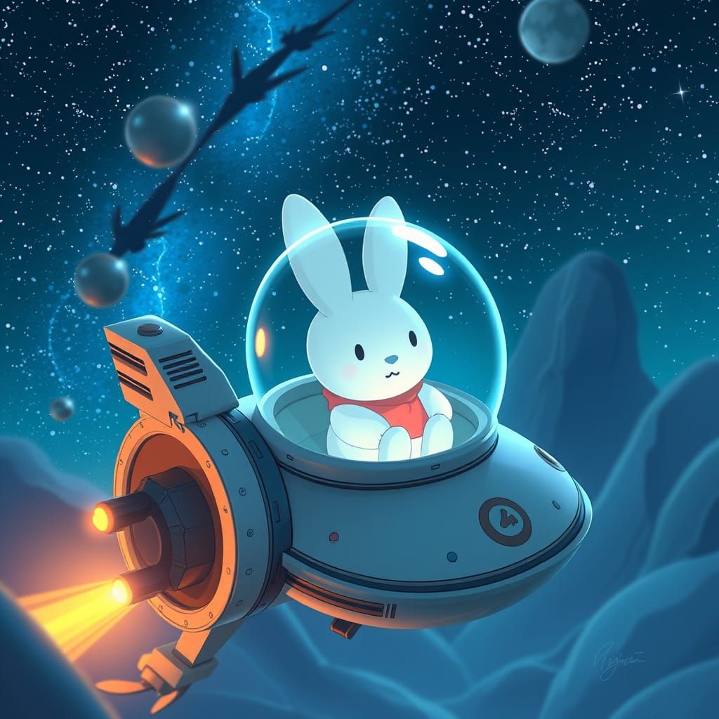 Miffy Bunny Spaceship