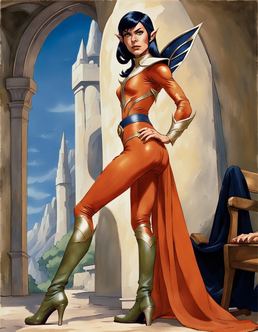 Elven Ranger in 70s She-Ra Costume