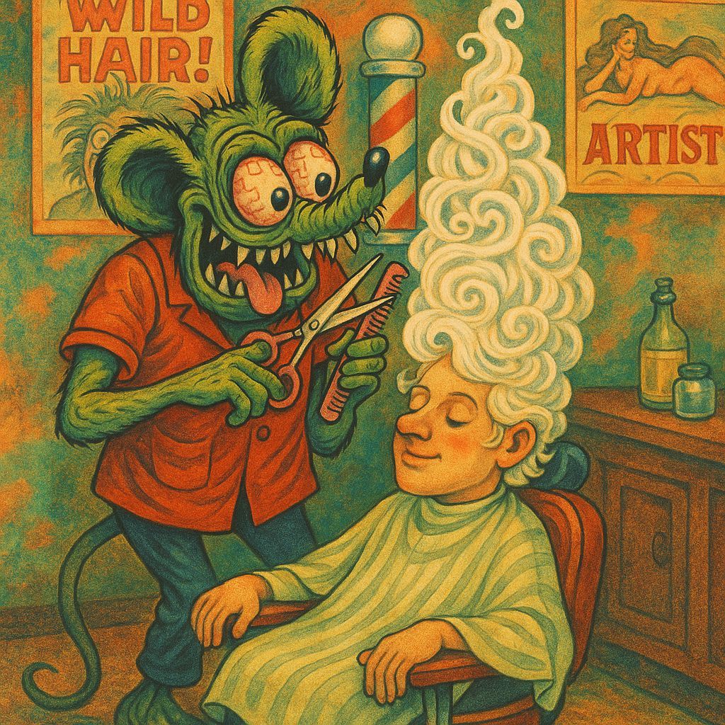 Grotesque Barber Styles Surreal Hair Sculpture