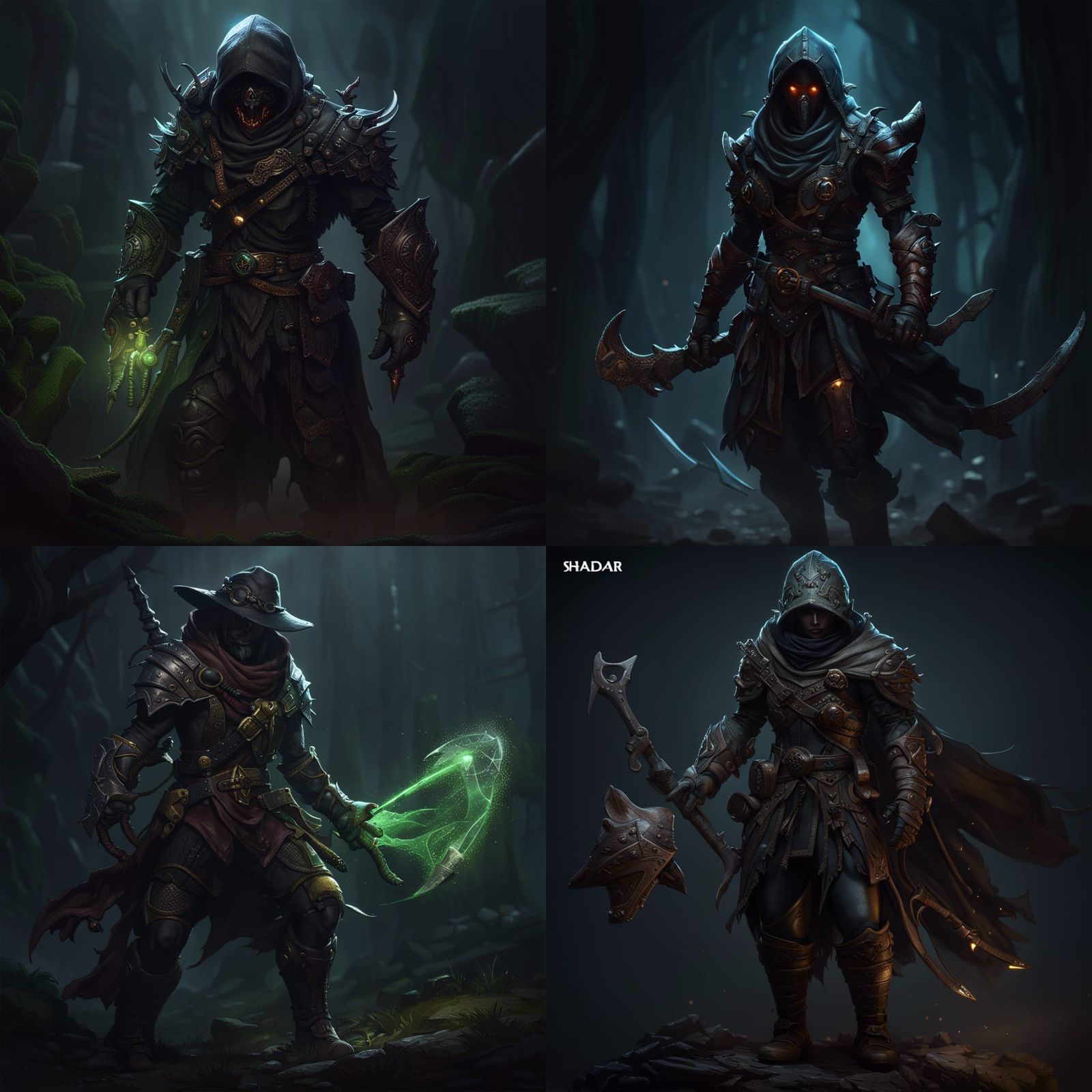 Detailed Dark Fantasy Shadar-kai Gloom Stalker Ranger