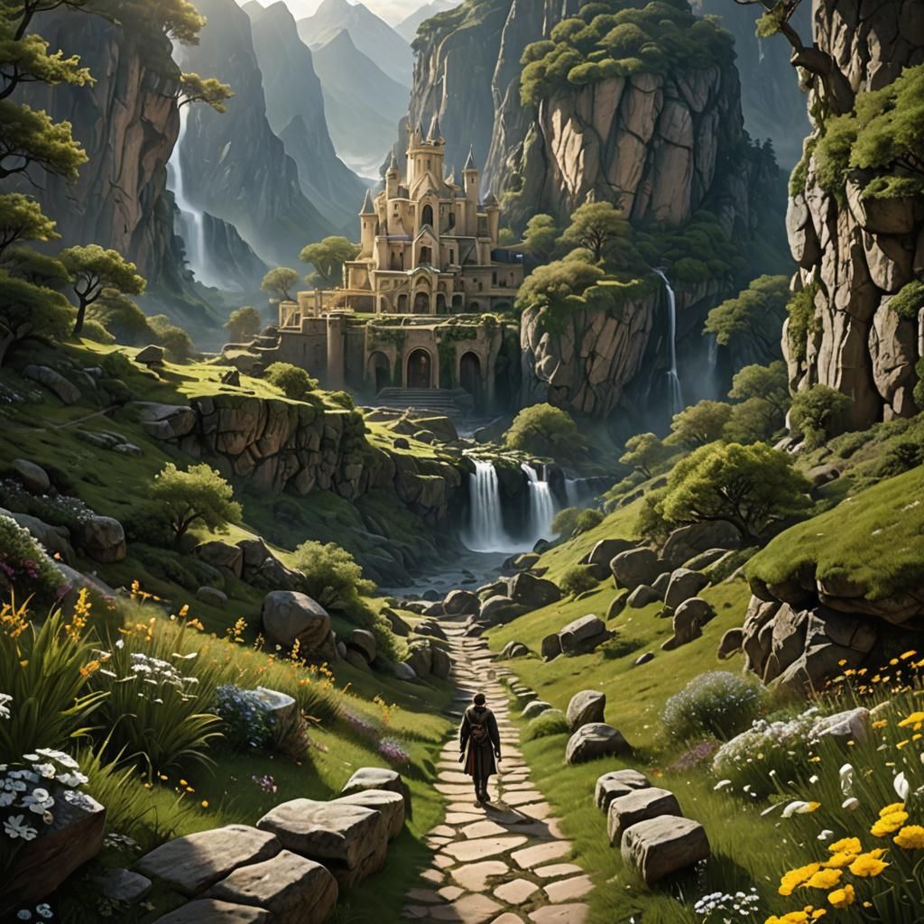 Faith and Guidance: A Matte Painting Inspired by Proverbs