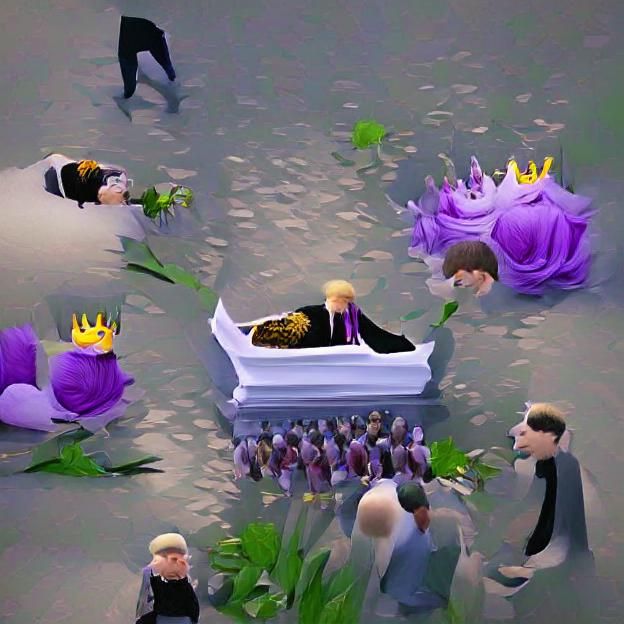 Funeral of a Hated King: A Desolate Scene