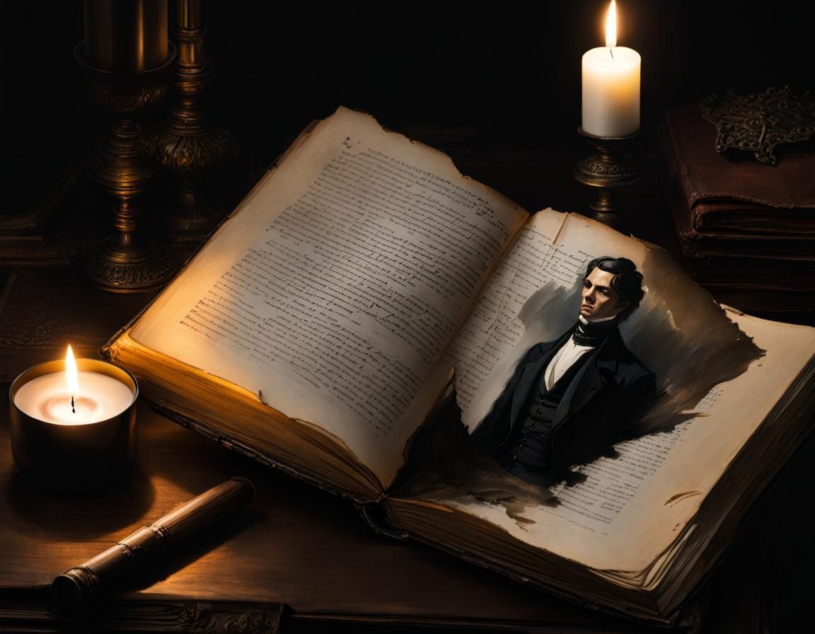 Haunting Victorian Portrait in Dark Fantasy Style