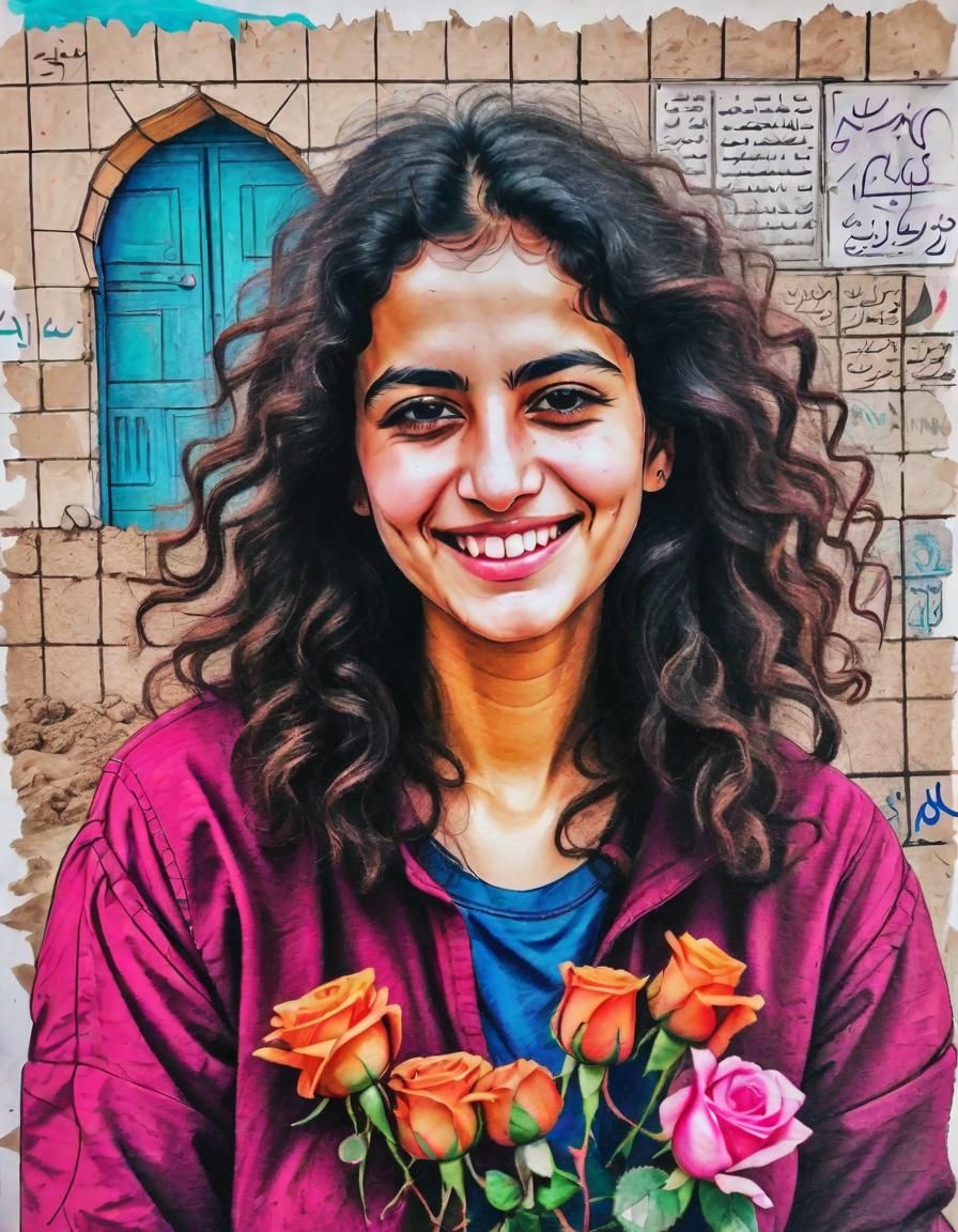 🇵🇸 أميرة (Amira) - drawing (Dreamshaper XL Alpha)