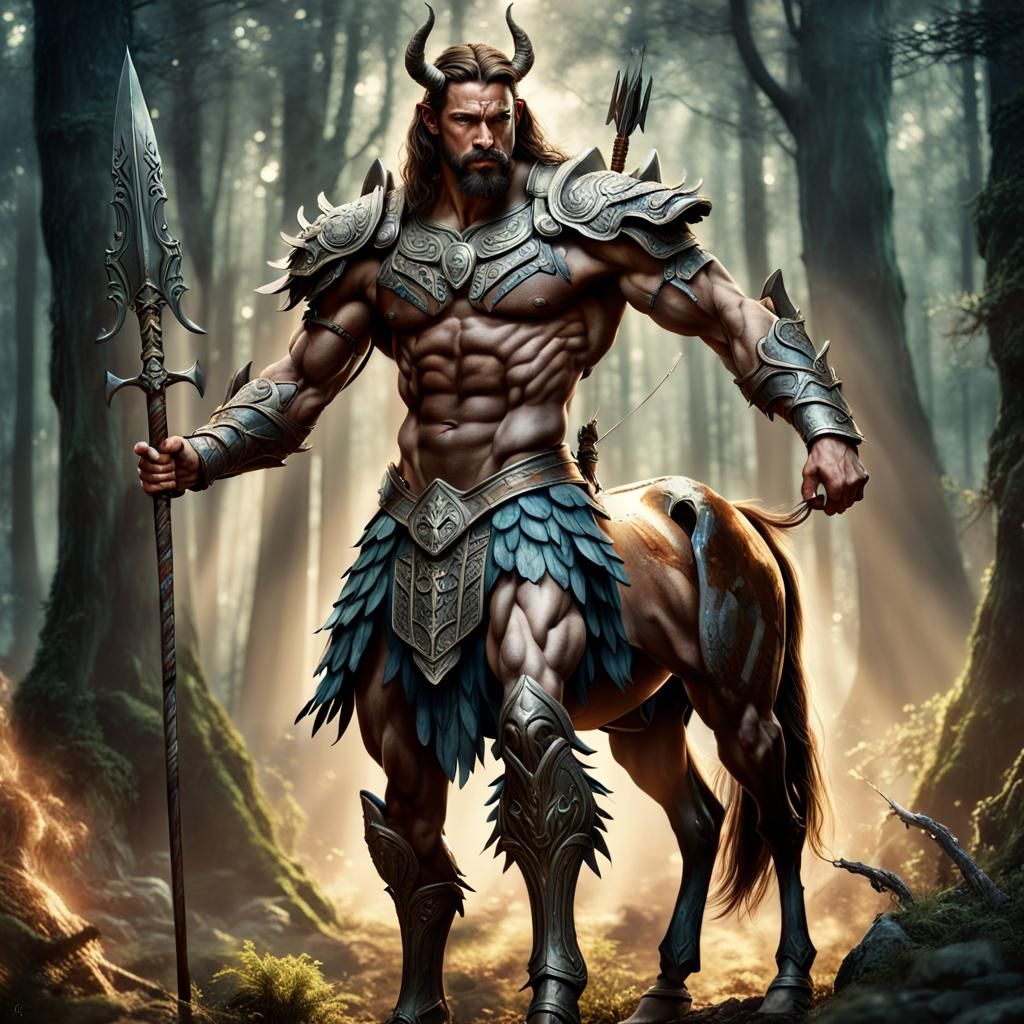 The Majestic Centaur: Asterion's Saga of Strength and Valor