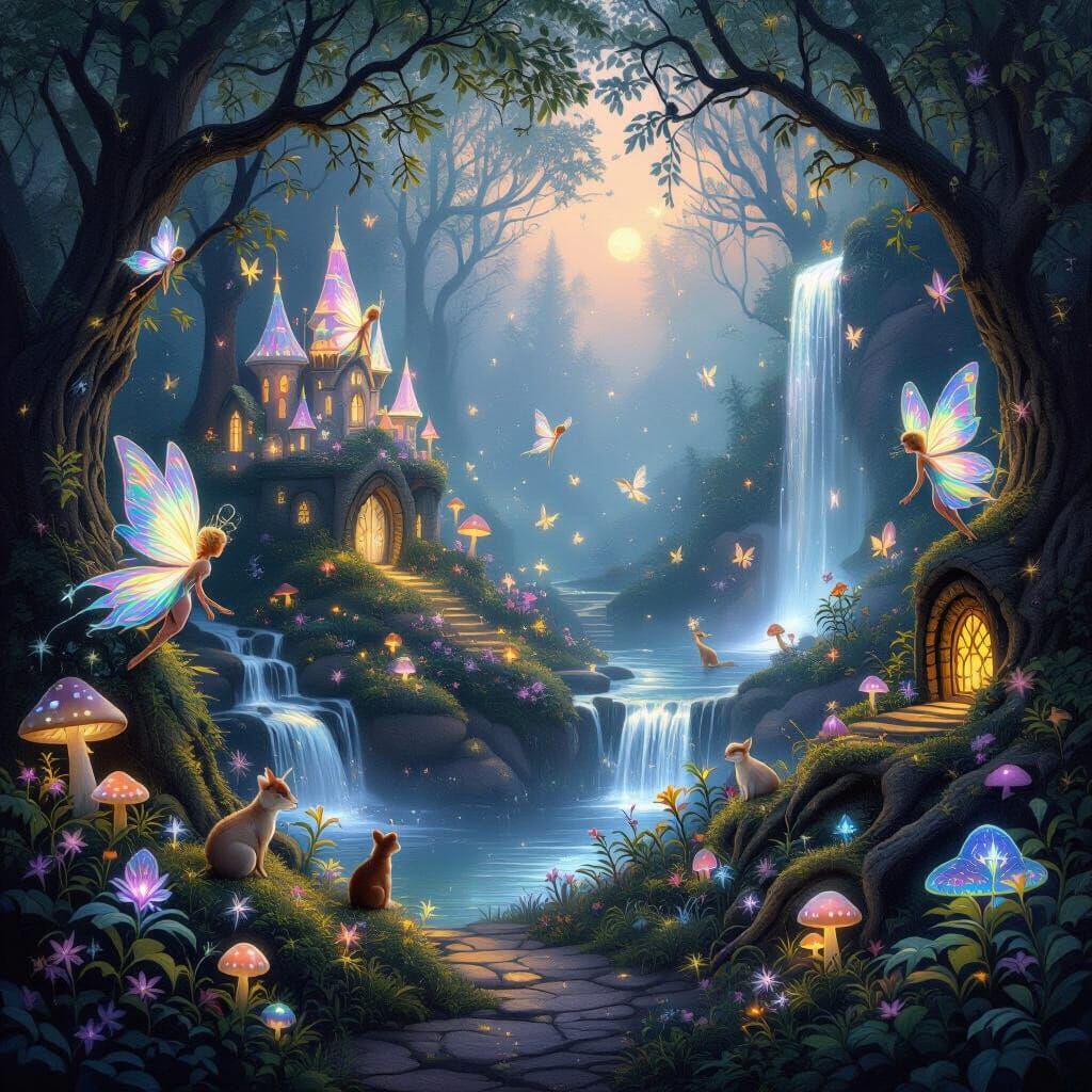 Enchanted Fairy Realm at Twilight