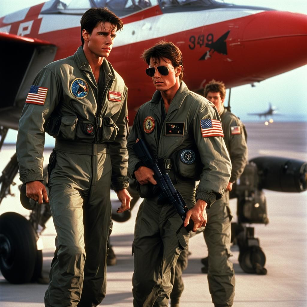 Iconic Scene from Top Gun (1986)