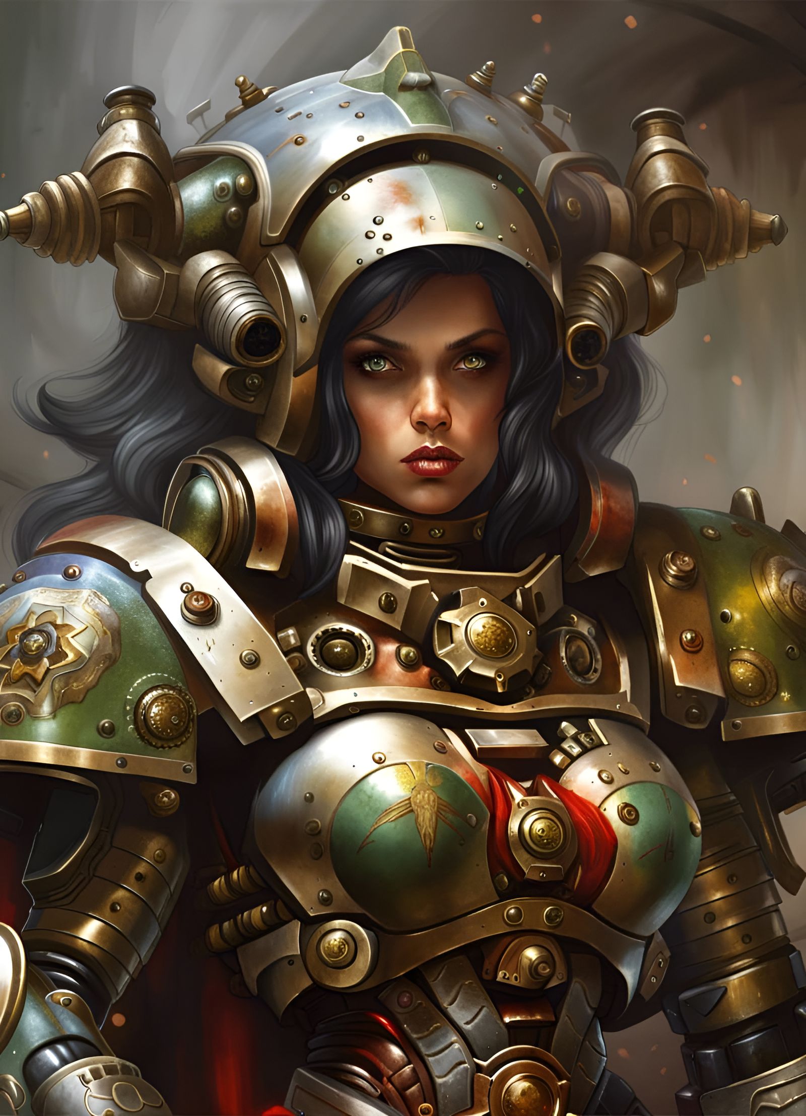 Warhammer Sister of Battle in Tetradic Armor