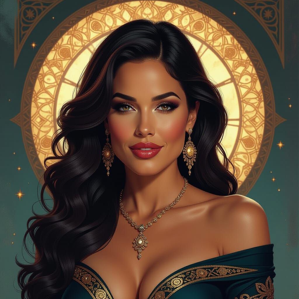 Android Belly Dancer in Orthodox Icon Style