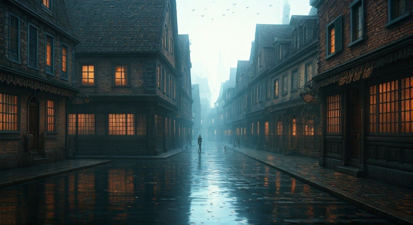 Ethereal Fantasy Scene with Hyperdetailed Mist