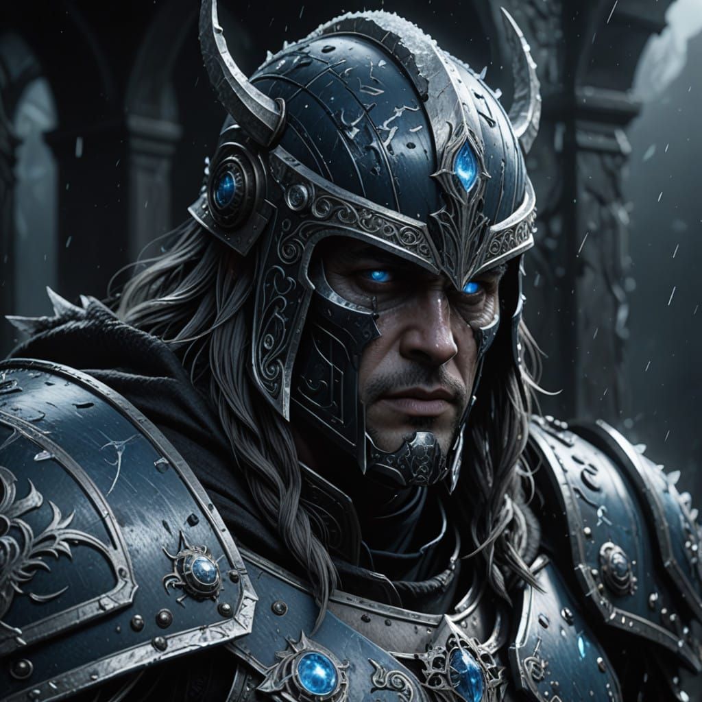 Undead Arthas Menethil in Darkened Plate Armor