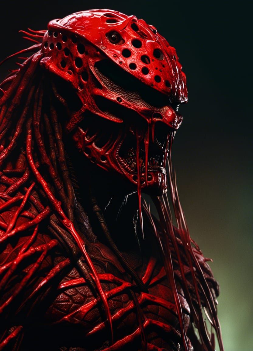 Hyperrealistic Portrait of a Horror Monster Hybrid