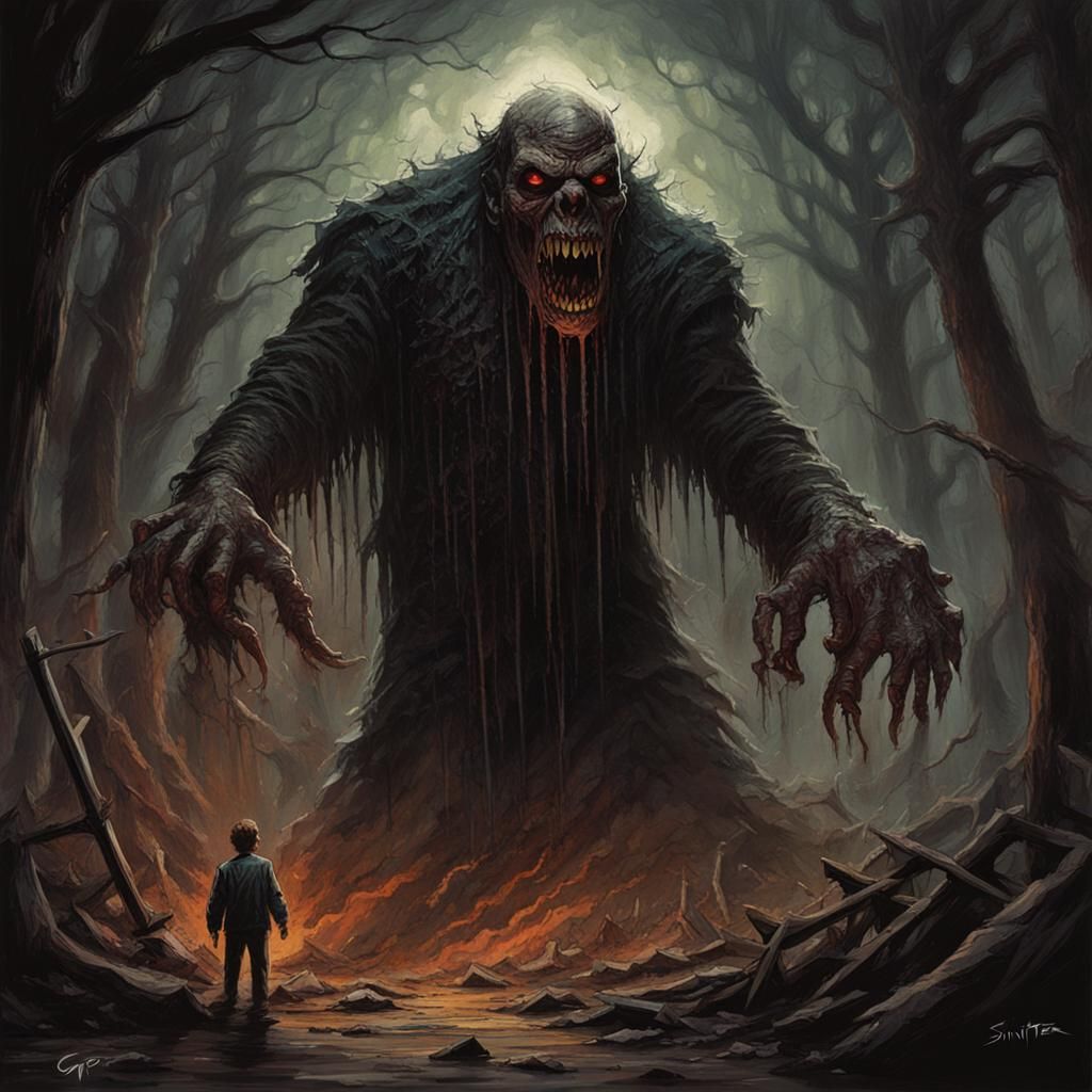 Sinister Horror Monster by Greg Rutkowski