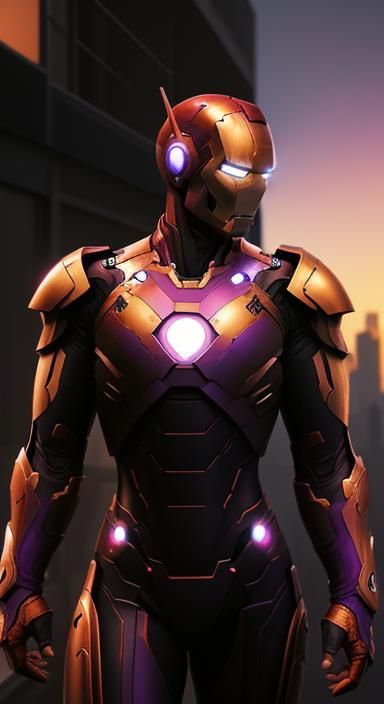 Ironman Style Armor in Comic Book Art