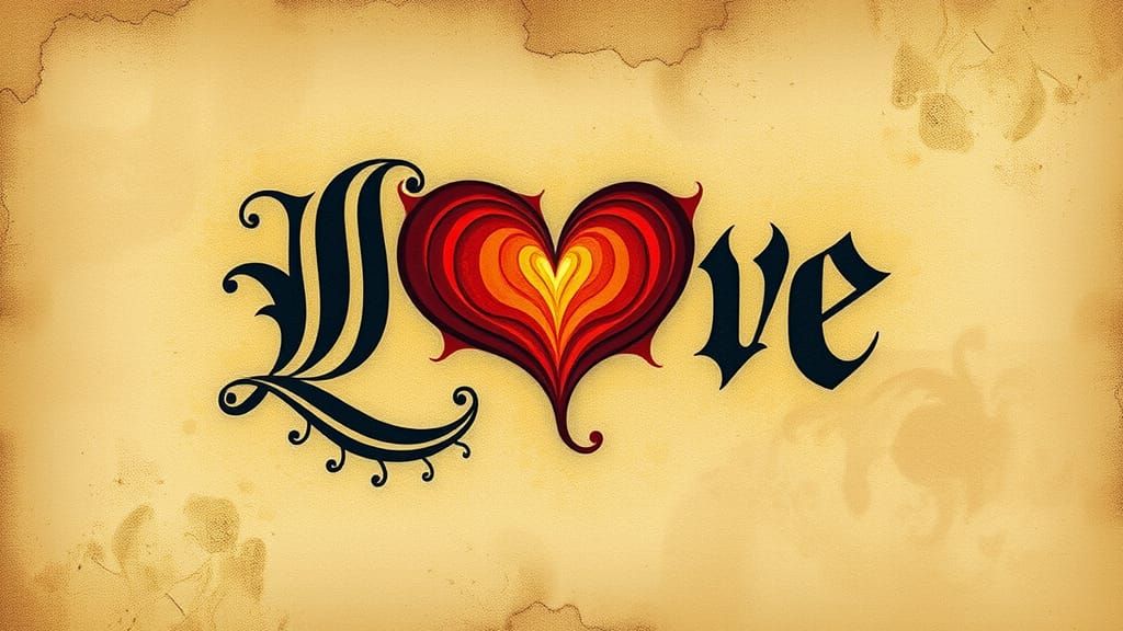 Medieval Calligraphy: Love in European Style